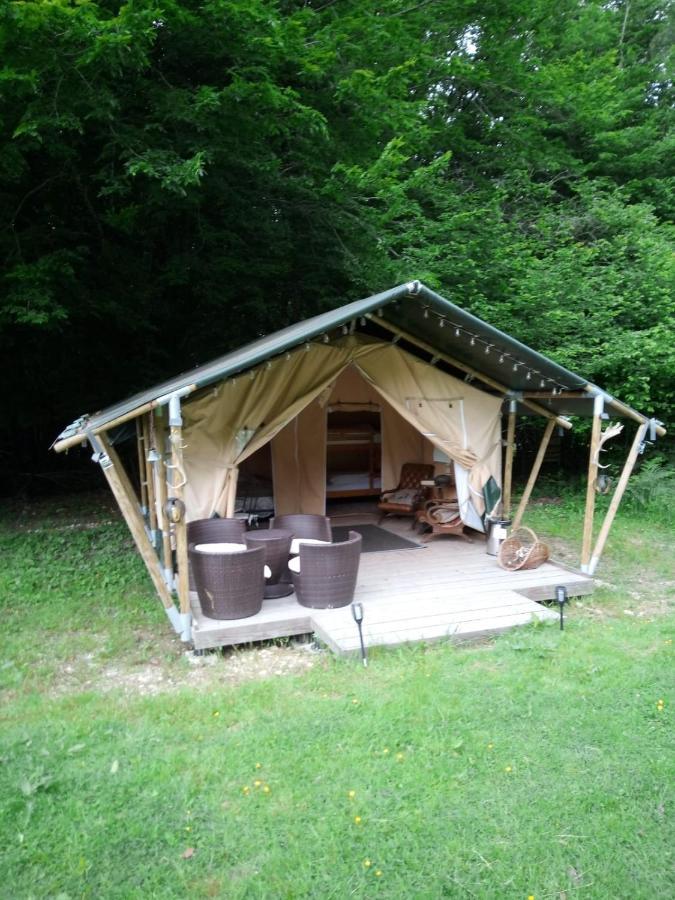 Tente Lodge Elevage Girbal La Chapelotte Exterior foto